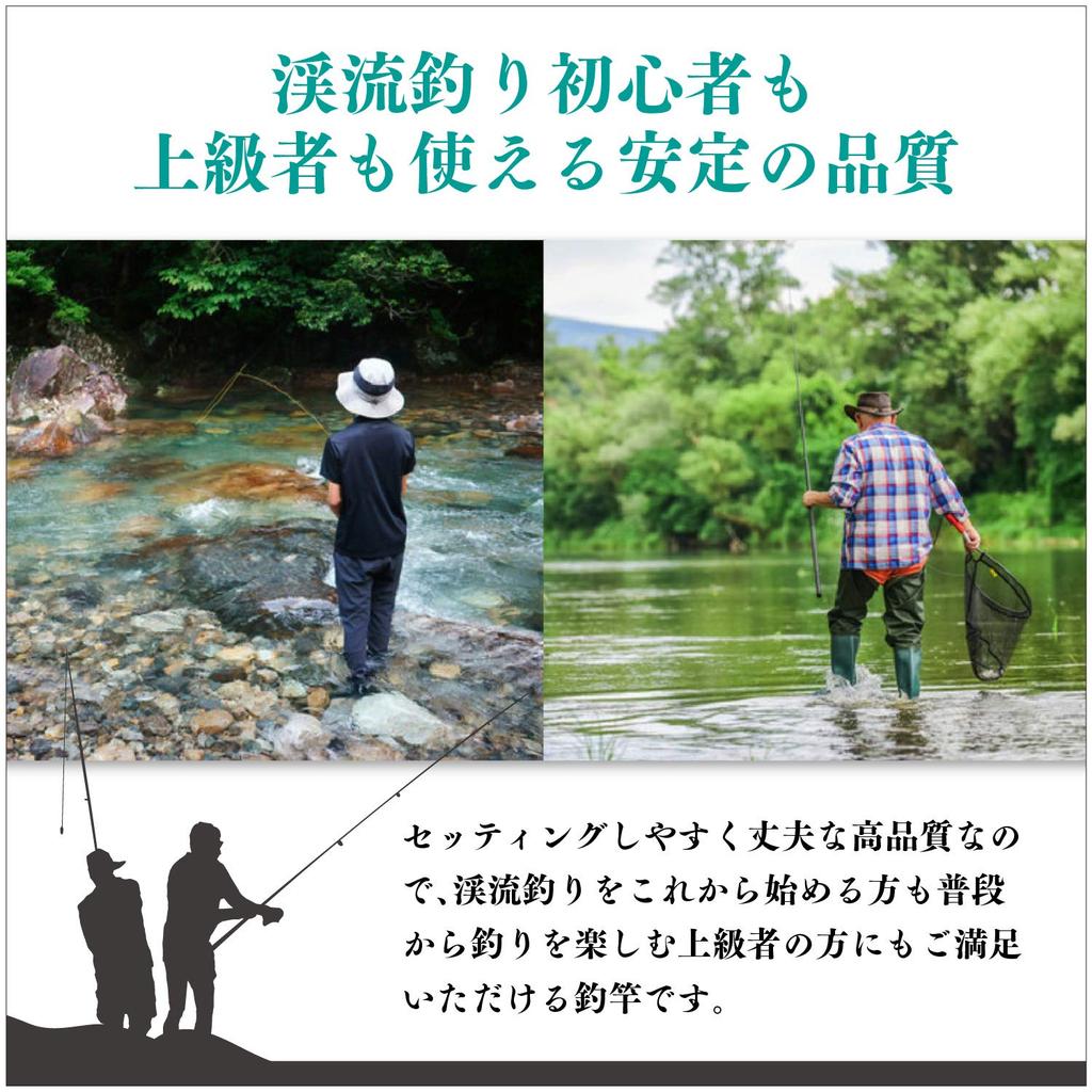 NET-O Mountain Stream Fishing Rod, Compact, Backpack-Type, 42cm (3.6cm) Storage