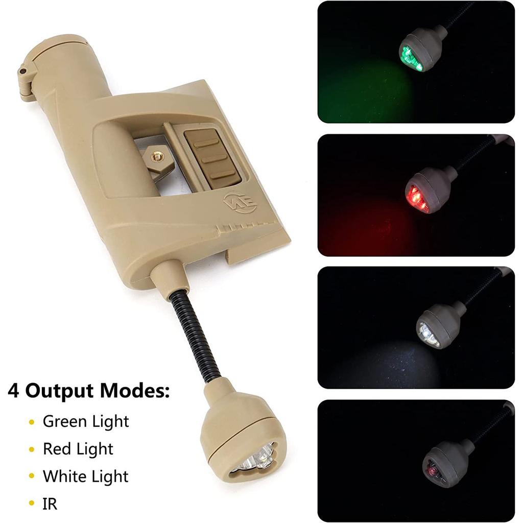 Helmet-mounted Tactical Headlamp Princeton Tec Charge Mpls