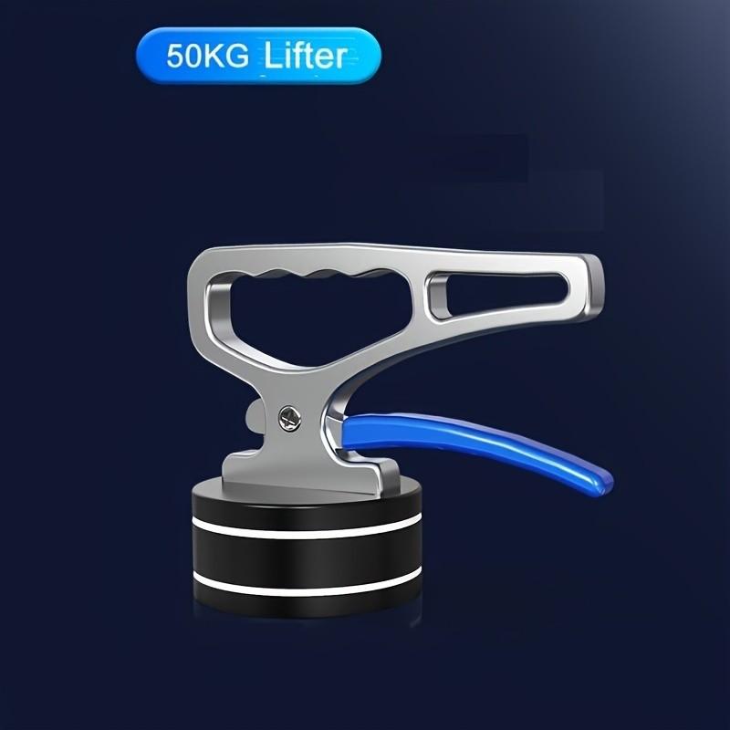 Heavy-Duty Magnetic Lifting Handle Set Powerful Neodymium Magnet for Easy Carrying of Metal Objects, Nails & Knives(50KG)