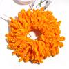 Handmade Wool Hair Tie - Ethnic Style Golden Velvet Flower Headwear, Multi-color Options