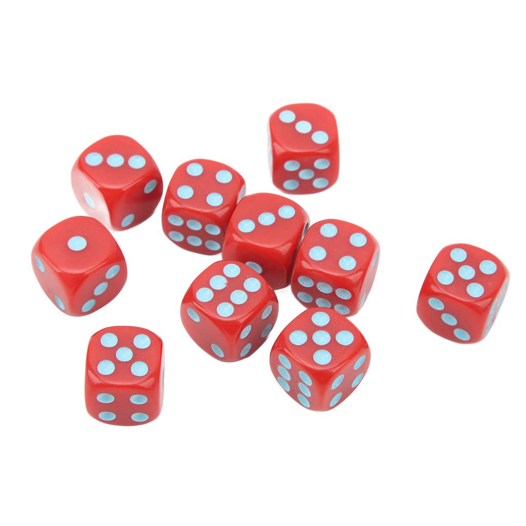 20Pcs 16mm Rounded Corner Dice 6 Sided Game Dice Set for Table Board Games Math Games