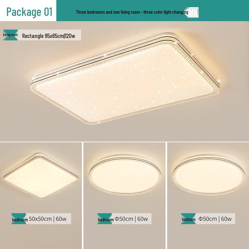 High Brightness Living Room Ceiling Light – Luxury Full Spectrum Eye Protection for Home Decor