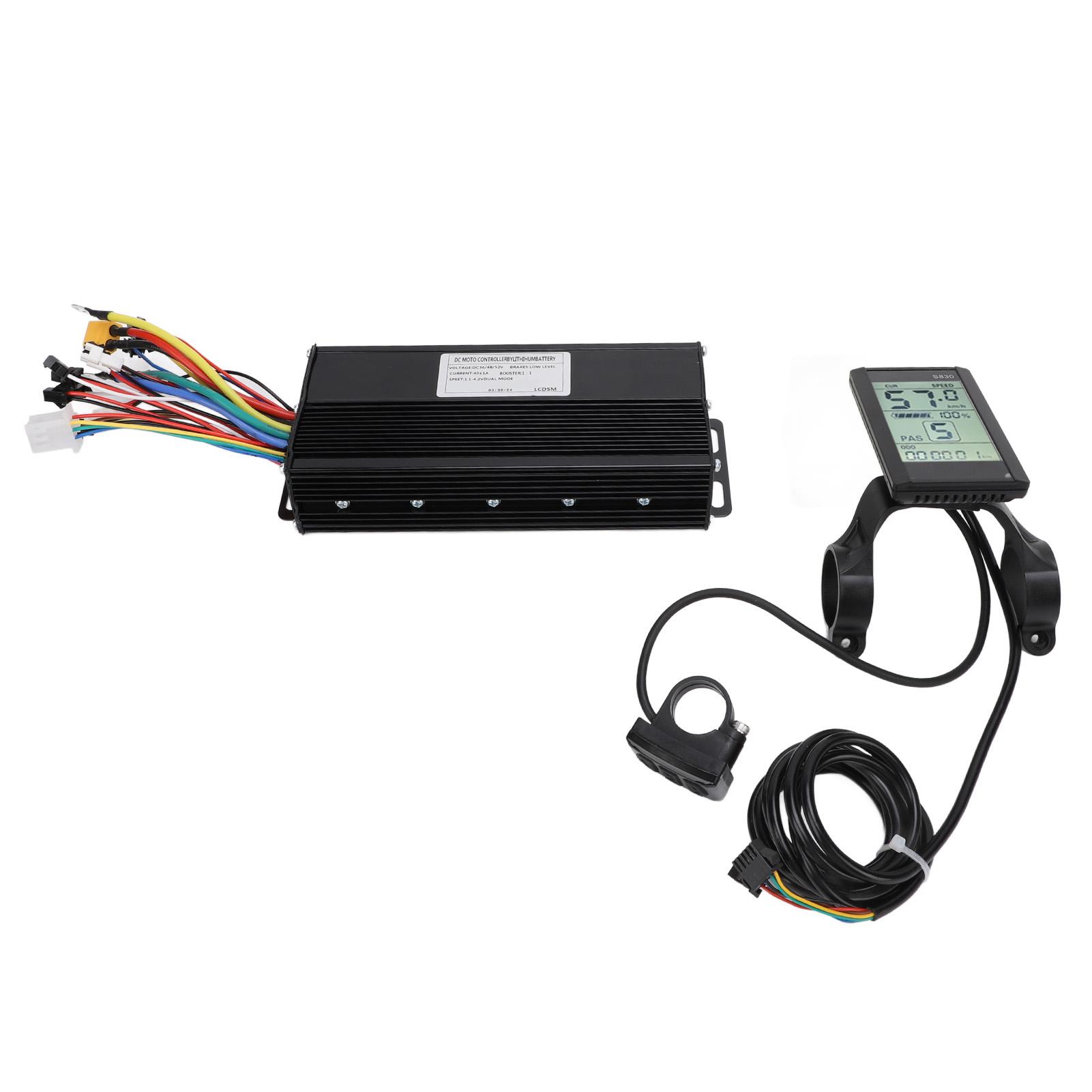 

Контроллер синусоидальной формы 40А 3 режима, экран дисплея S830, комплект контроллера для электровелосипеда для 36В 48В 52В