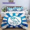 Sheffield Wednesday Football Club Pattern Bedding,Quilt Set Quilt Cover Pillowcase Home Birthday Gift (1 * duvet cover + 2 * pillowcase, without core)