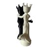 2pcs Sculpture Chess Couple Statues 3D Printed Queen King Statue Persons Figurine  Office