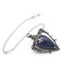 Crystal Pendulum Pendant Necklace Natural Stone Gemstone Charm Women Fashion OL Style Copper Plated Jewelry