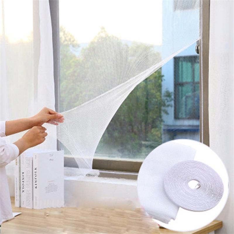 In-Stock DIY Velcro Mosquito Net: Easy Install, Washable, Self-Adhesive, Invisible Window Screen