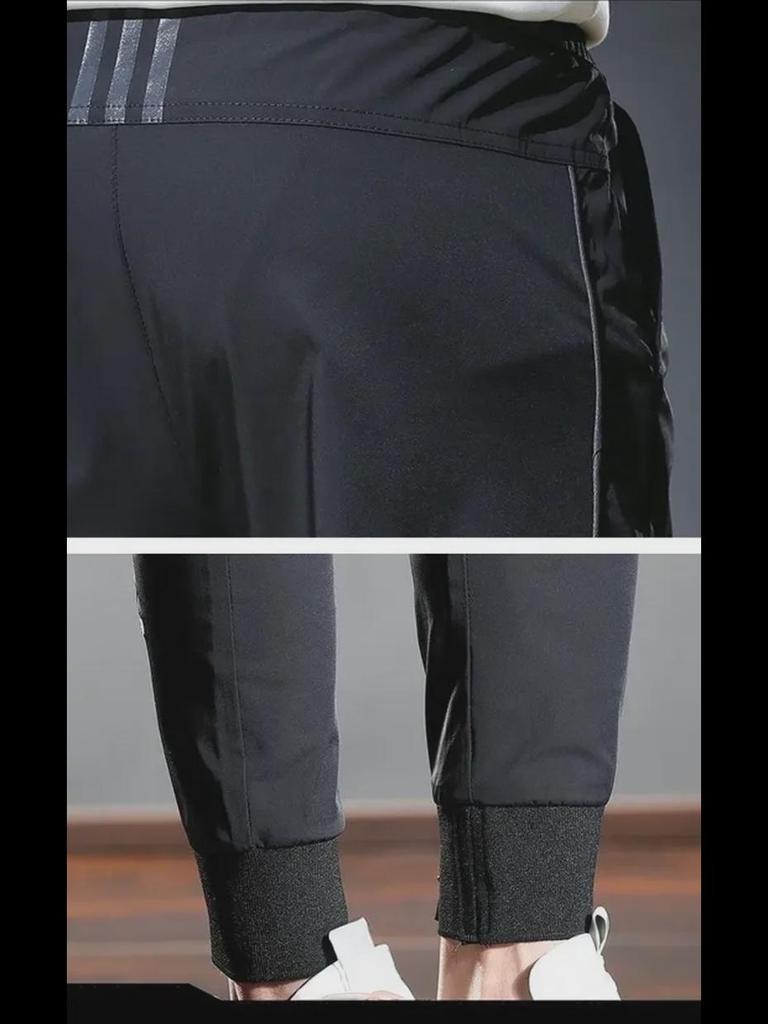 Korean Style Men's Slim Fit Quick-Dry Summer Sports Pants