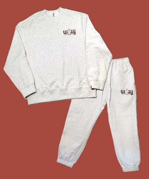 Ttattattawa [Wwwy] Gorilla Master Sweatpants (Oat Grey)