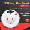 2025 New Tuya WiFi Smart Timer Socket Smart Plug 15 Minutes-24 Hours Wireless Control Socket Outlet with Energy Monitering Timer