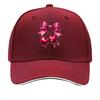 Pink Glitter Bow Dripping Cherry Graphic Design Sandwich Baseball Cap Unisex Women Sun Cap Outdoor Workouts Hat