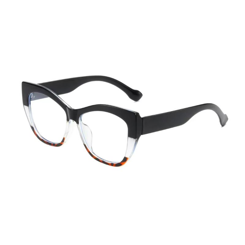 Eckige Cat-Eye Kontrast Damenmode Sonnenbrille Vintage Pendler Lässig Passend für Alltag Schule Urlaub Accessoires