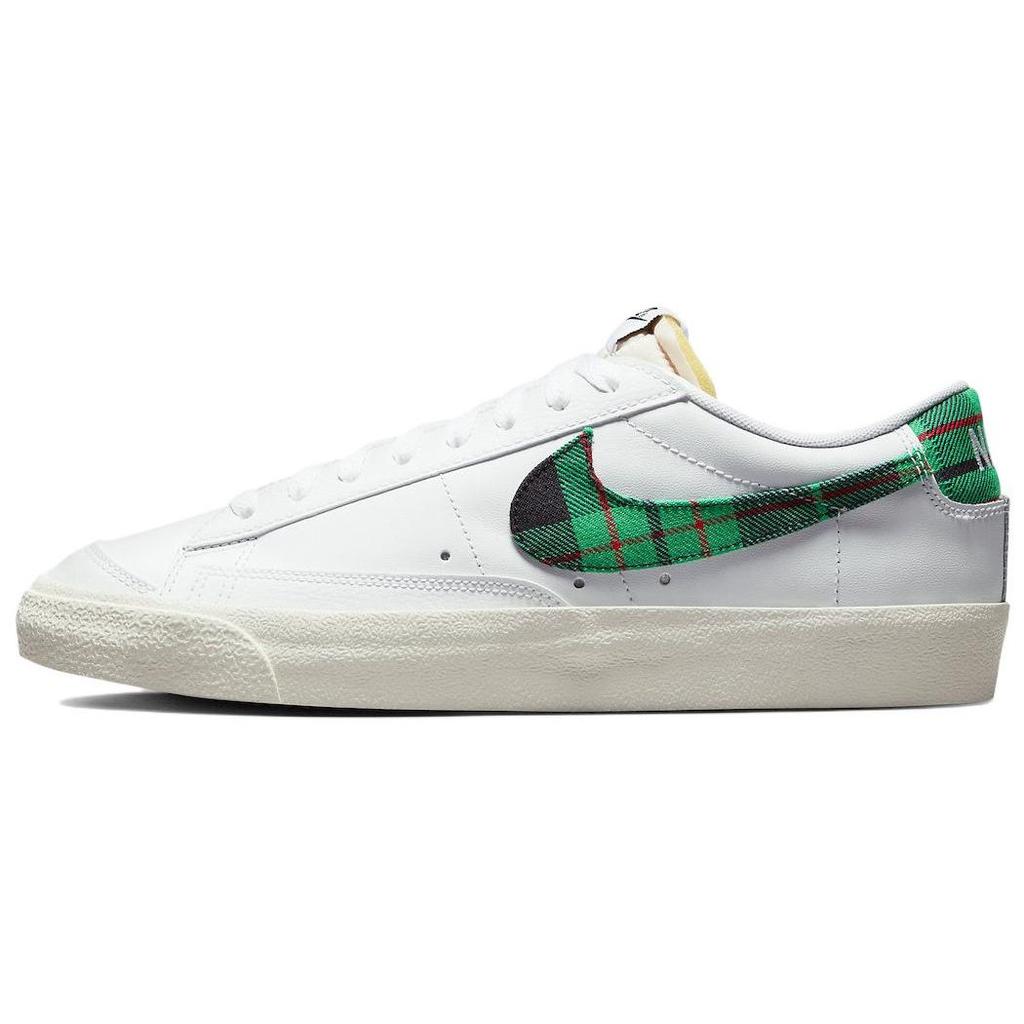 

Nike Мужские кроссовки Blazer Low 77 Premium в клетку тартан DV0801-100 EU 44 белый/зелёный