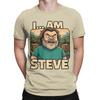 Mens Womens I Am Steve Chicken Jockey Lava Chicken Shirt Pure Cotton Printed T-Shirt  Top Clothing