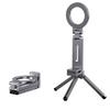 Magnetic Travel Phone Holder MagSafe Foldable 360° Rotating Clip Stand Portable Aluminum Alloy Desktop Mount for iPhone Android