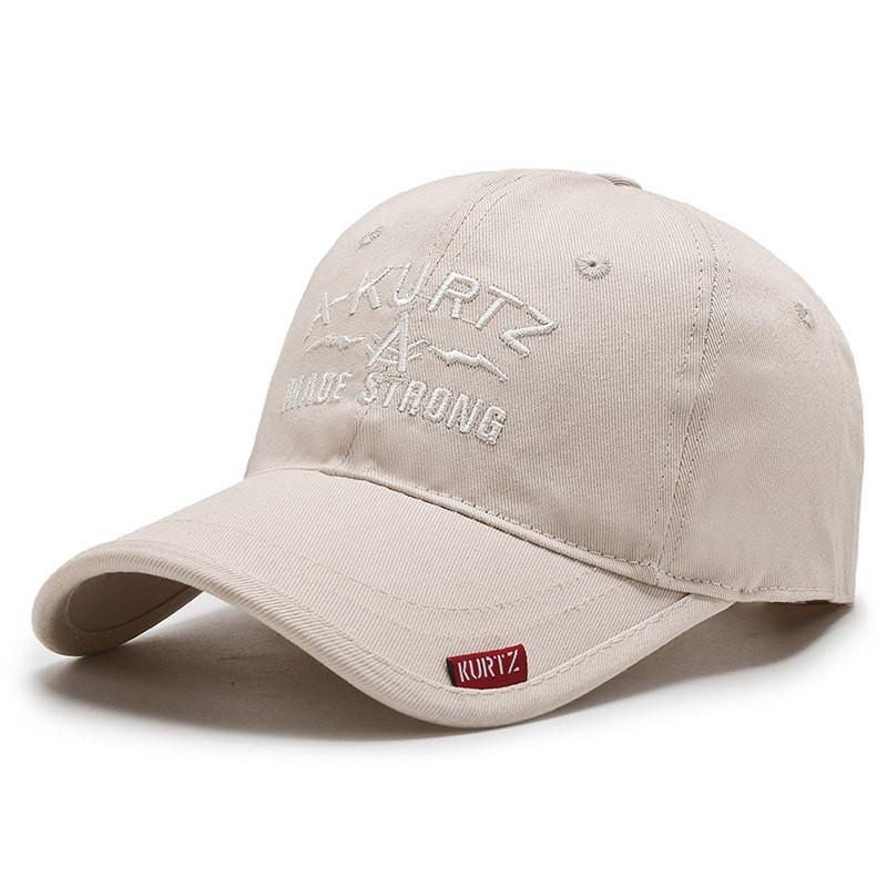 Akurtz Letter Embroidery Baseball Cap Outdoor Sun Protection Hat Breathable