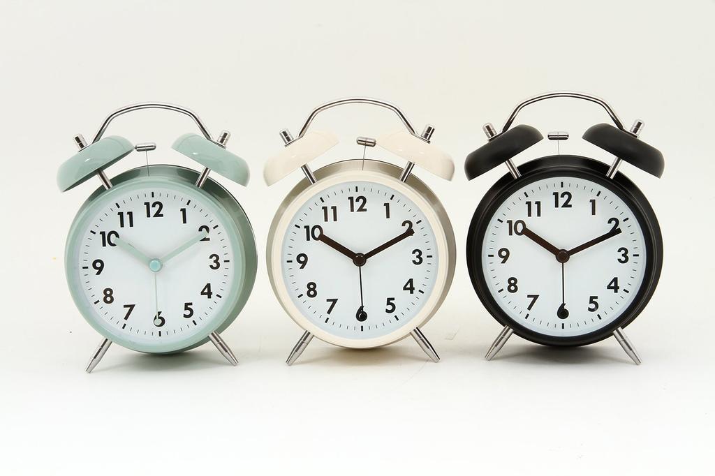 Fujiboeki Alarm Table 32702 Clock, Bell, Clock, Black,