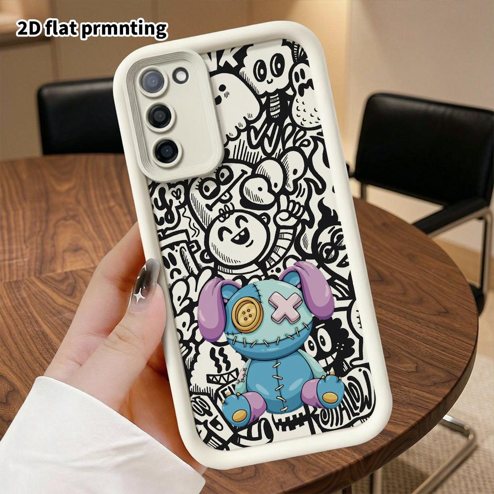 Phone Case: 2D Flat Samsung Galaxy A34 A35 M05 M06 S20 S22 S21 FE Plus 5G Protective Case, Patch Dolls, Christmas and Halloween Gifts