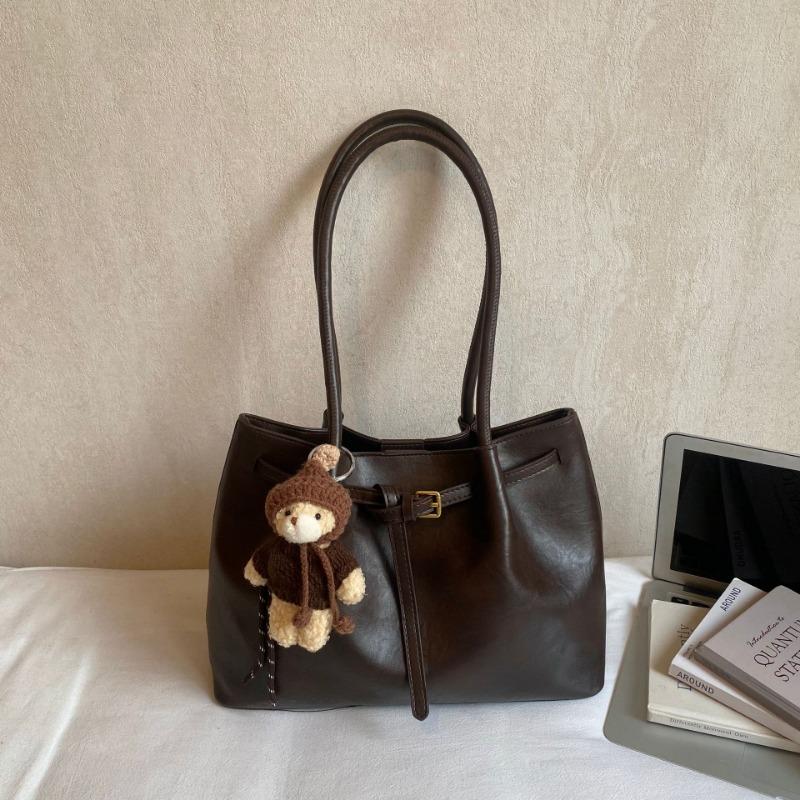 Geantă de mână tip tote - Geantă cu o singură baretă de capacitate mare - Geantă crossbody retro pentru navetă