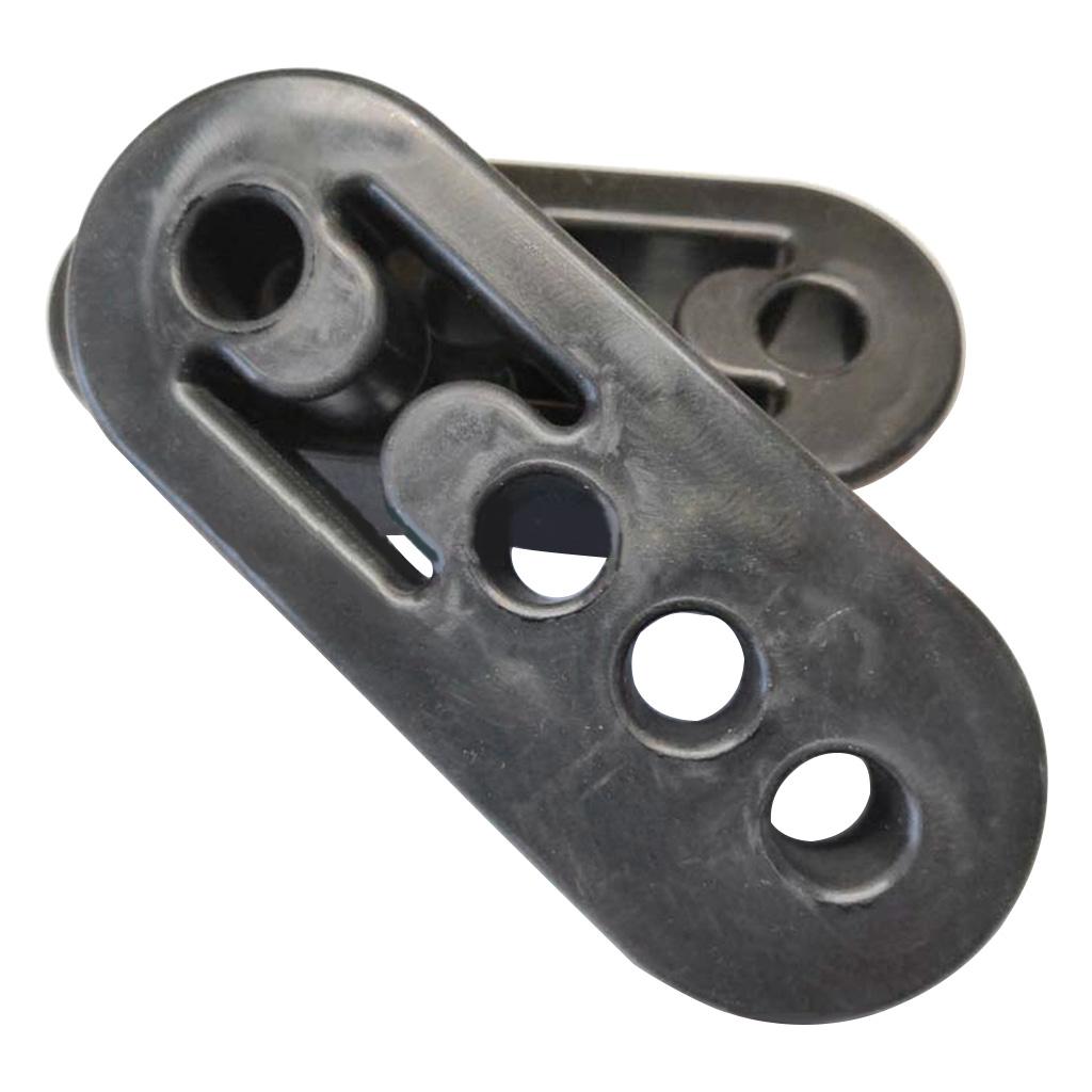 Automotive Universal Muffler Lifting Lugs High-strength Four-hole Adjustable and Elongated Exhaust Hanger Pipe Hook 2Pcs
