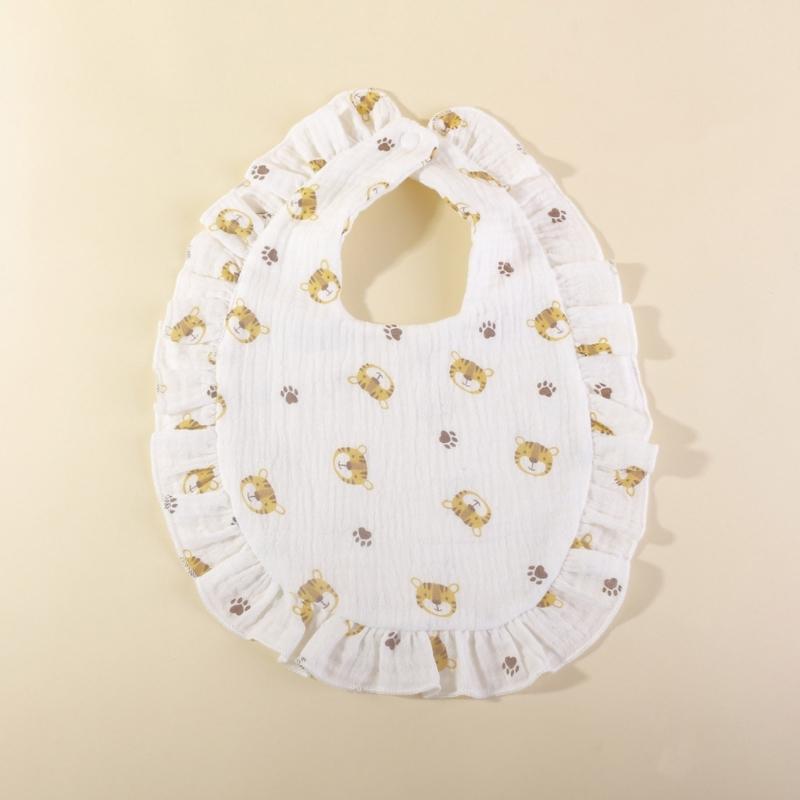 Lovely Baby Bibs Baby Drooling Bibs Cotton Bibs Unisex Baby Feeding Bibs Adjustable Teething Drooling Bibs 9x6-inch