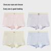 MiiOW Girls' Pure Cotton Antibacterial Boxer Briefs 4-Pack