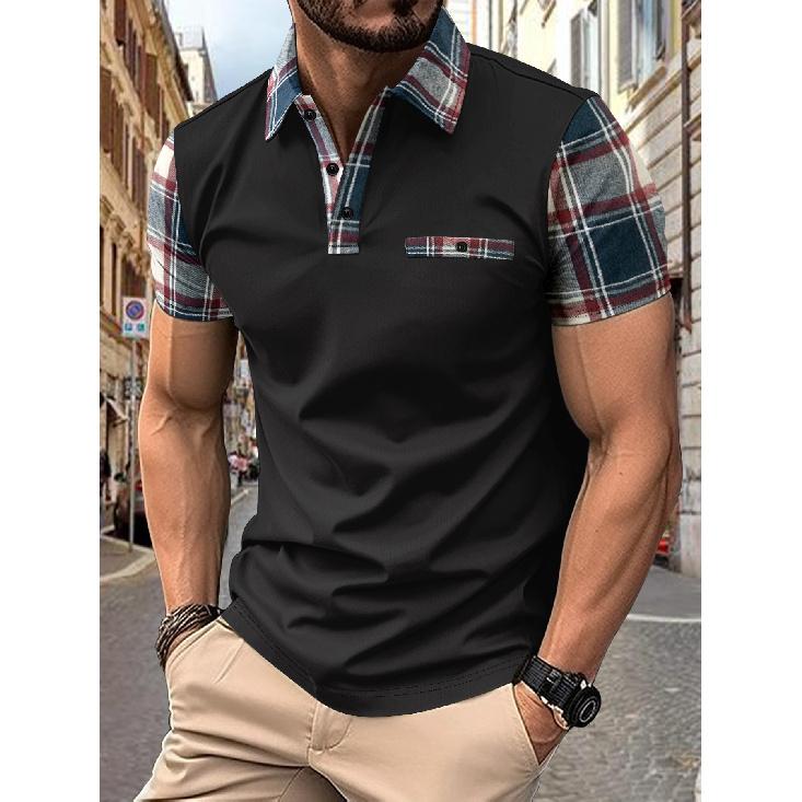 

Summer New Quick Drying Lapel Polo Shirt With Button Pocket For Men S Sports Polo Shirt Fitness And Casual Slim Fit Daily Work Shirt XXXL чорний