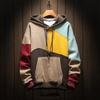 Giacca con Cappuccio Casual Invernale da Uomo Taglie Forti Pullover Casual Largo Felpa Taglie Forti