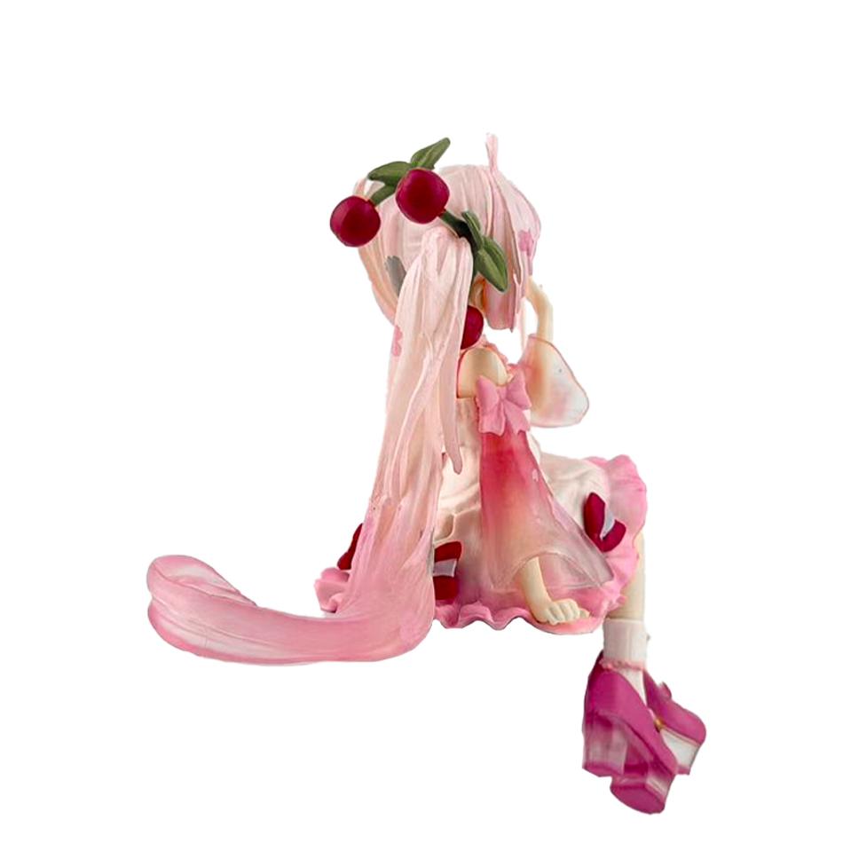 In Stock New Hatsune Miku Sakura Miku Anime Action Figures Model Collection Toy Hatsune Miku Cute Handmade PVC Model KawaiiGift