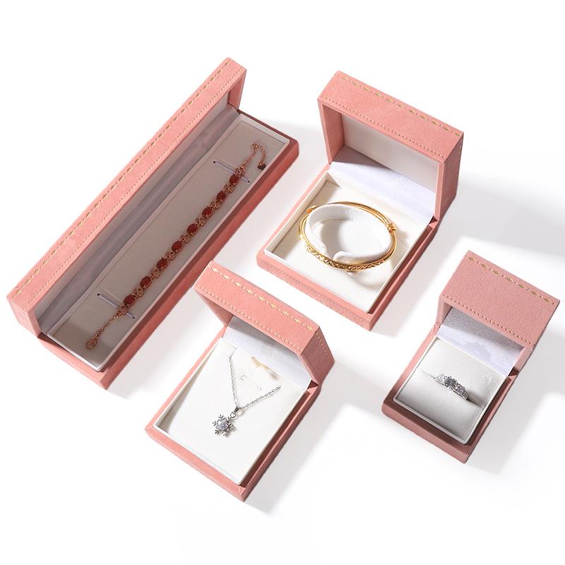 Elegant Italian Hot Stamping Lace Jewelry Box for Bracelets, Pendants, Necklaces, and Rings