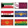National Flag License Plate 6x12Inch Home Signs Metal Vintage Tin Sign Garage Bar Wall Signs Decor Patriots Best Gift Dustproof