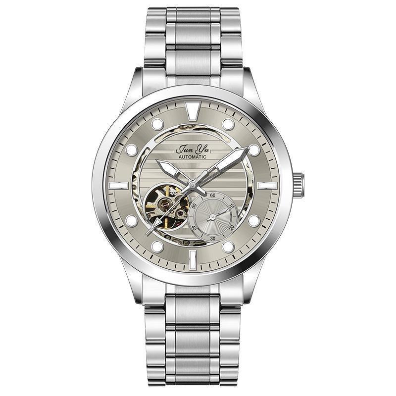 

Automatic Self-Wind Watch for Men Hollow Skeleton Dial Luminous Waterproof Stainless Steel Casual Wrist Watch