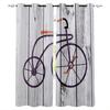 Bicycle Window Curtains Living Room Decor Curtains for Bedroom Luxury Home Decor Flat  Window