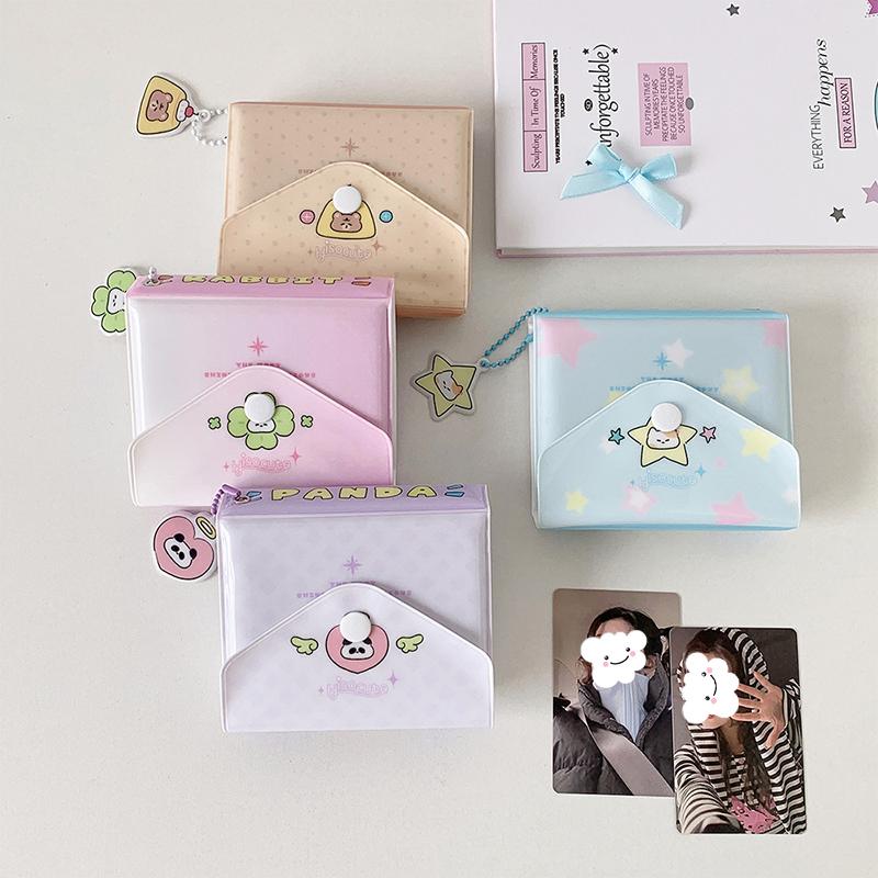 Cute Cartoon Kitten Three-Inch Album Student 40 Slot Photo Card Binder Polaroid Idol Mini Photo Card Storage Album Girls Gift
