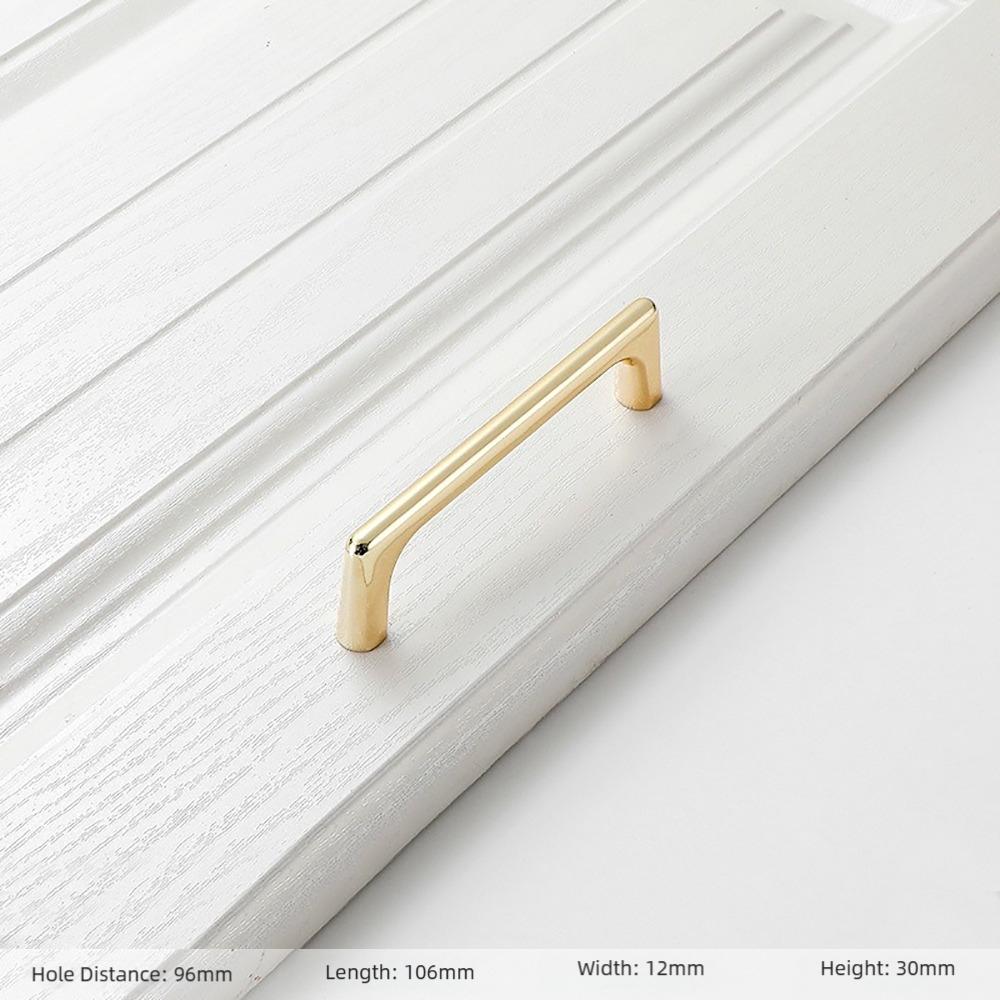 Zinc Alloy Cabinet Handles Gold Furniture Handles Durable Cupboard Pulls Wardrobe