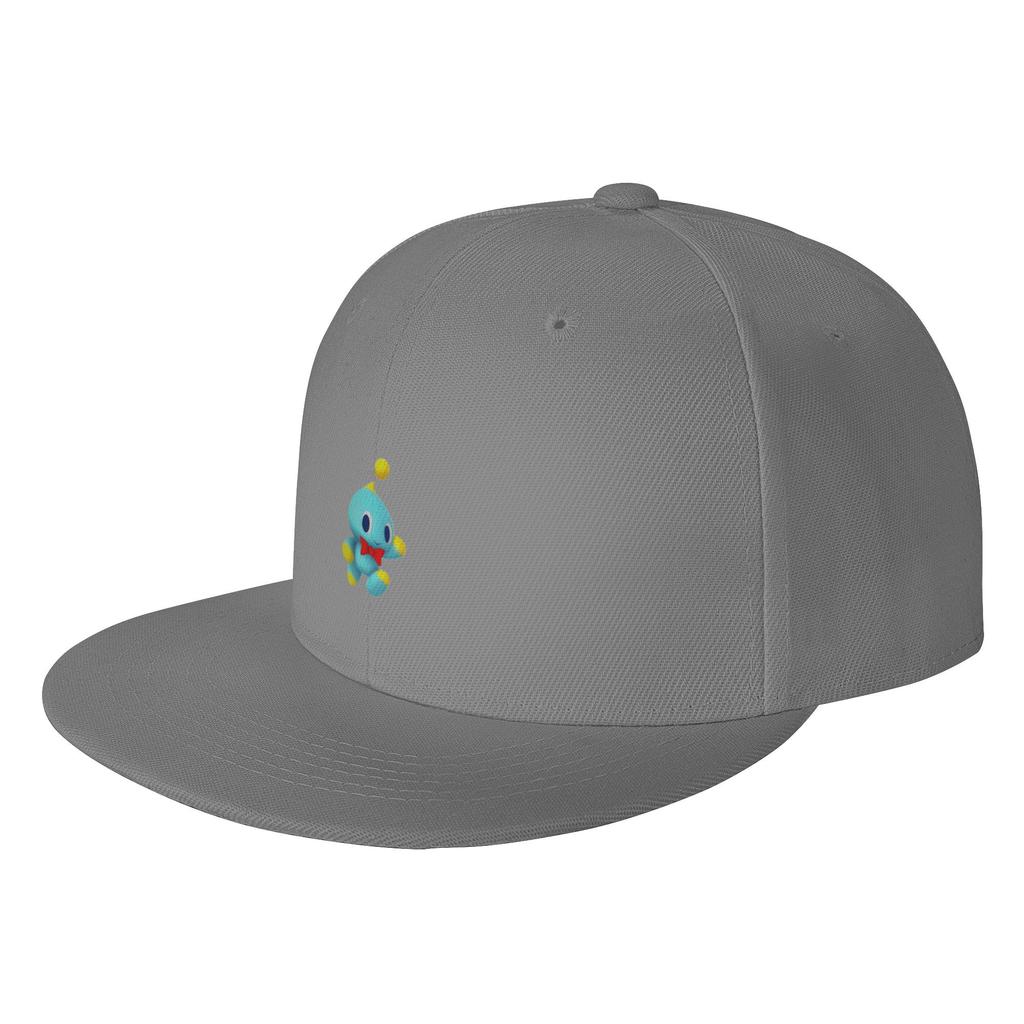 Fashion Chao Sticker Blue Guy Flat Brim Sun Hat Unisex Brand Unisex Caps
