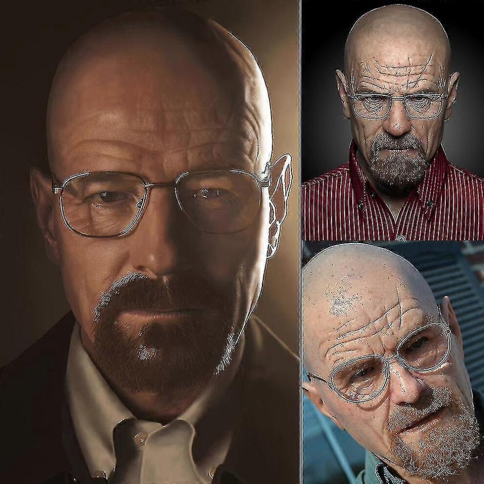 Realistic Old Man Mask Latex Halloween Cosplay Party Full Face Masks Headgear Fg