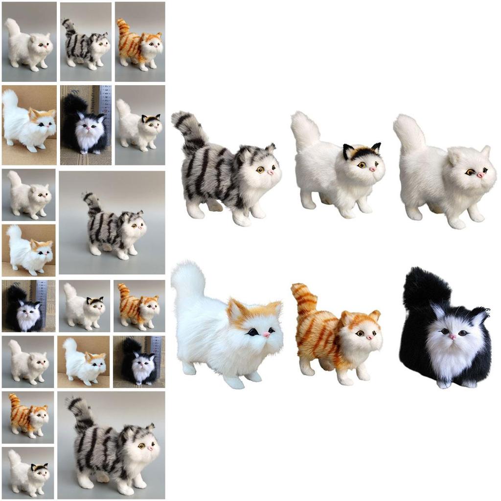 Realistic Plush Cat Toy Soft And Comfortable Decoration For Your Room Or Office 4.7 Inches