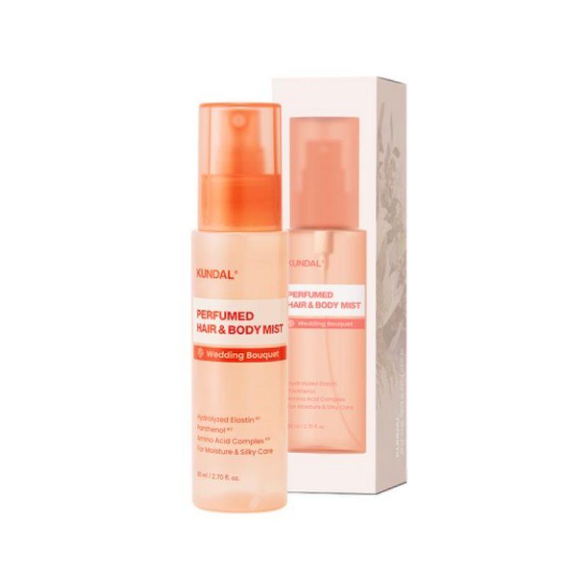 KUNDAL Perfume Hair & Body Mist Wedding Bouquet 80ml – Fresh Floral Fragrance Mist