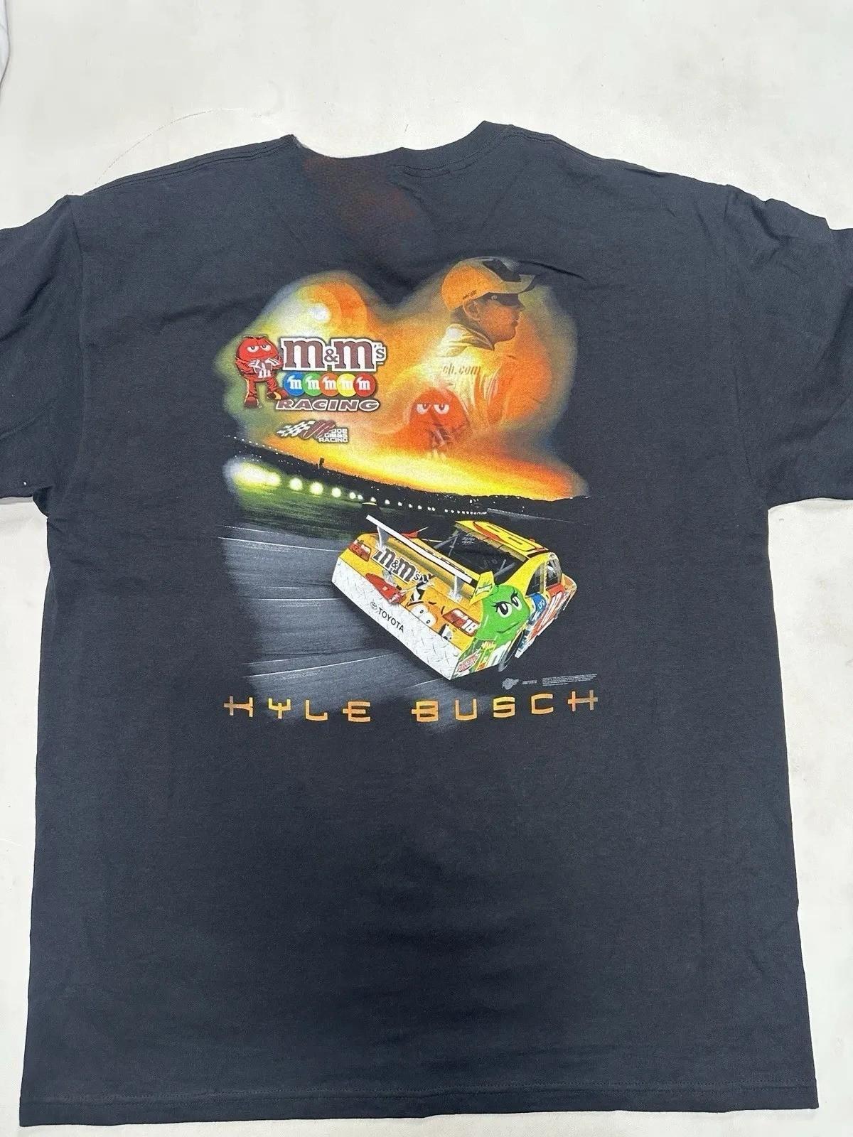 Vintage Kyle Busch 18 Winners Circle T Shirt M&Ms Toyota Joe Gibbs Racing NASCAR Unisex T-Shirt XXL