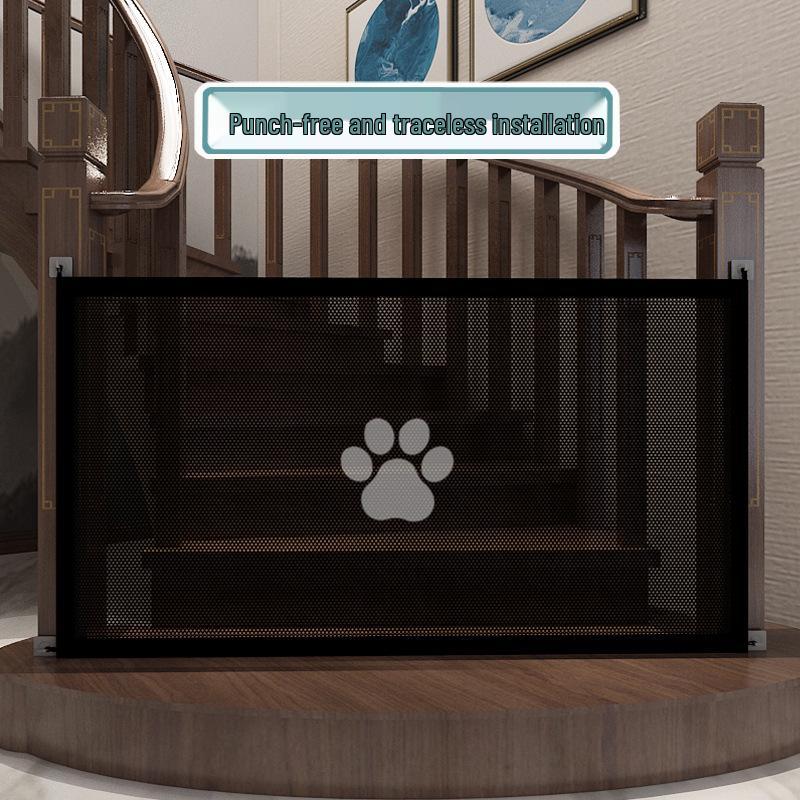 

Изготовленный на заказ забор и дверь для собаки: Легкая сборка, Безопасная изоляционная сетка, Дверной барьер без сверления для домашних животных Small (110*78 cm)