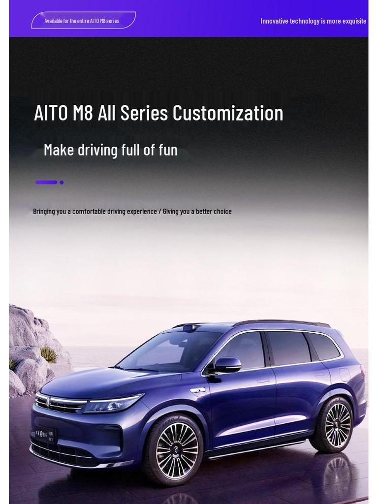 AITO M8 TPE Floor Mats & Waterproof Trunk/Backrest Mats for Five/Six-Seater Cars