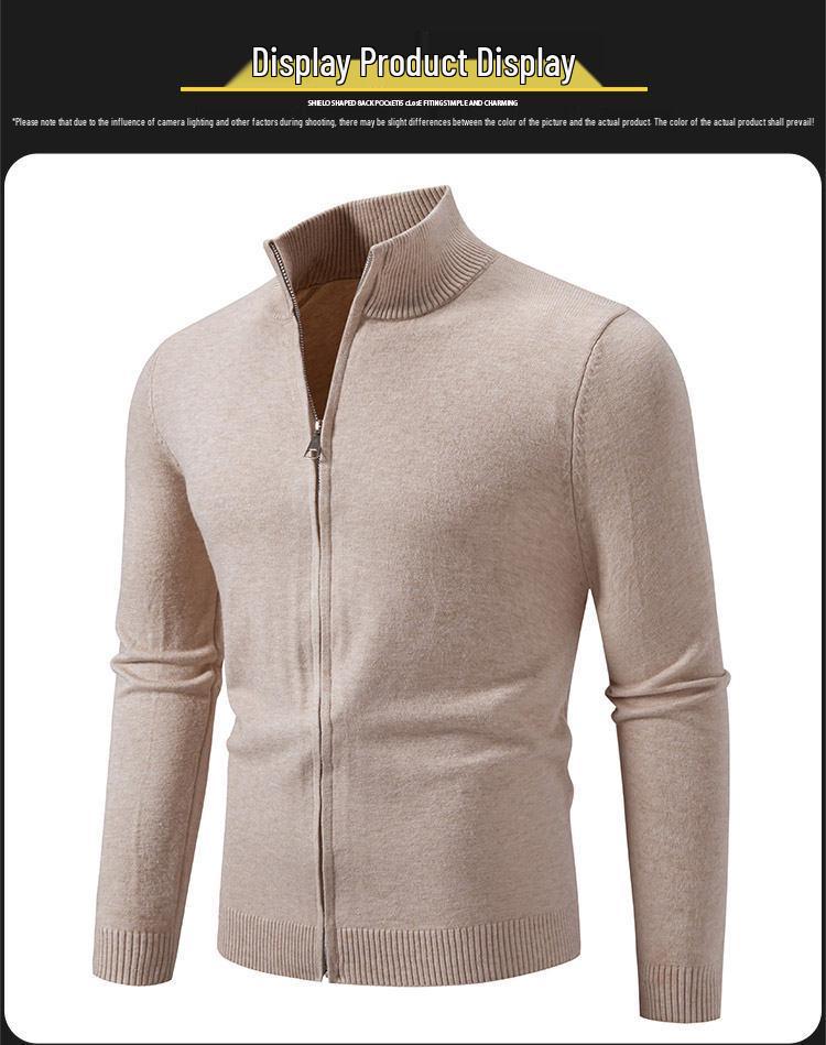 Men's Slim Fit Wool Cardigan Sweater - Autumn Winter Fashion Trend