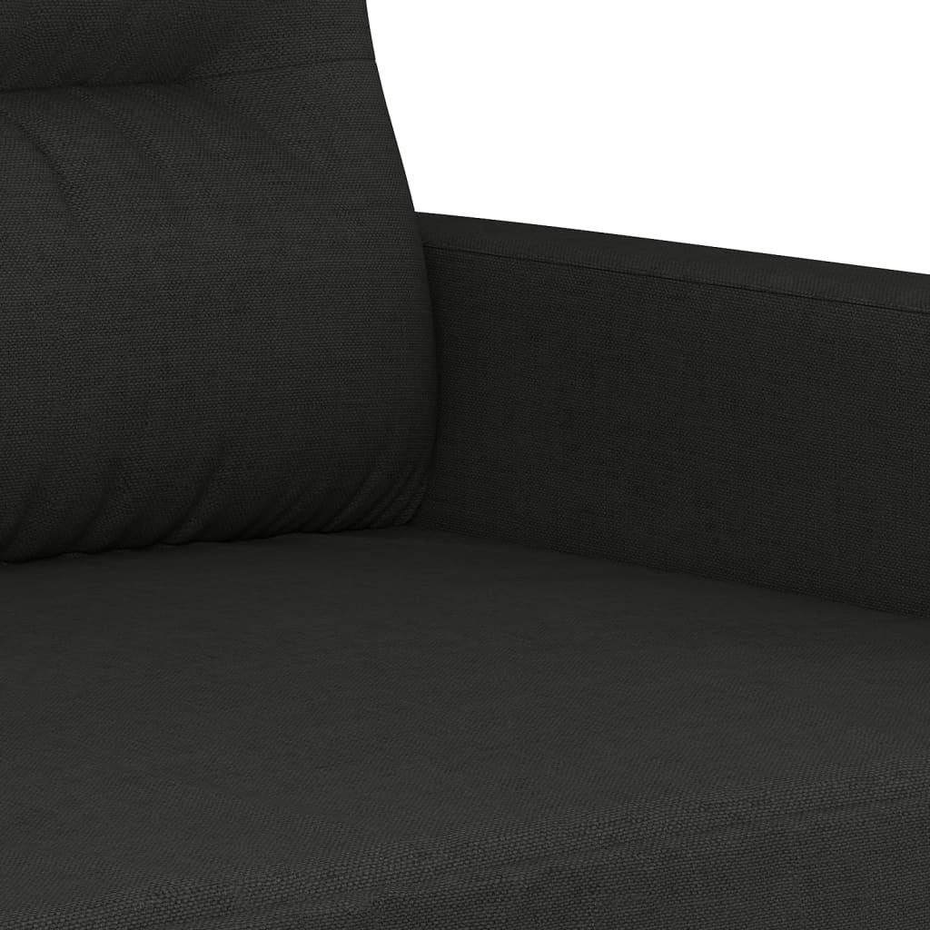Vidaxl 4-Cz. Relaxation Set With Cushions, Black, Fabric