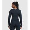 Gymshark Lift Seamless Zip Up Jacket Midnight Blue Black Marl B2c9h Ucvj