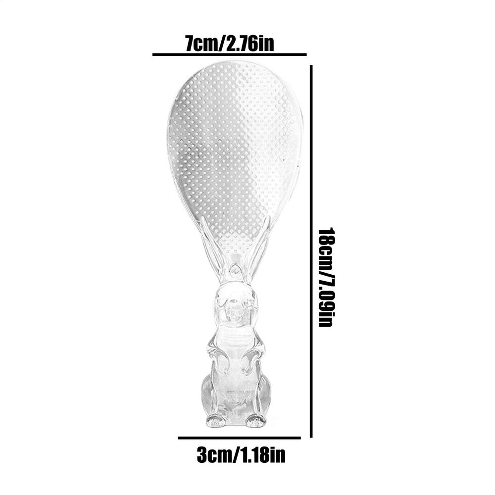 

Standing Rice Spoon Clear Spoon Not Stick To Rice Cooking Spoons For Salad Stirring Scooping Mixing Soup Buffet Kitchen tool прозорий
