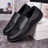Leather shoes new casual versatile men's one-pedal leather shoes soft-soled men's Doudou shoes fashion trend comfortable men's shoes