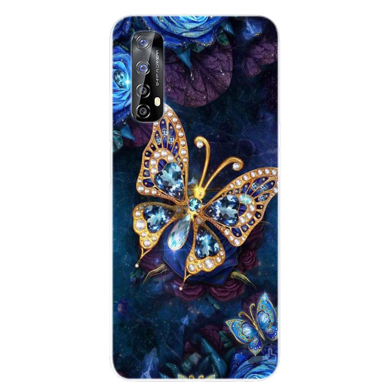 For OPPO Realme 7 Case RMX2151 Bumper Silicone TPU Soft Phone Cover For OPPO Realme 7 RMX2155 Realme7 Case Cartoon Fundas Coque