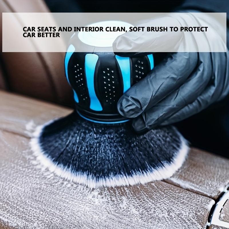 Large Area Premium Car Detailing Brush with Soft Bristles and Ball Handle for Dust Removal