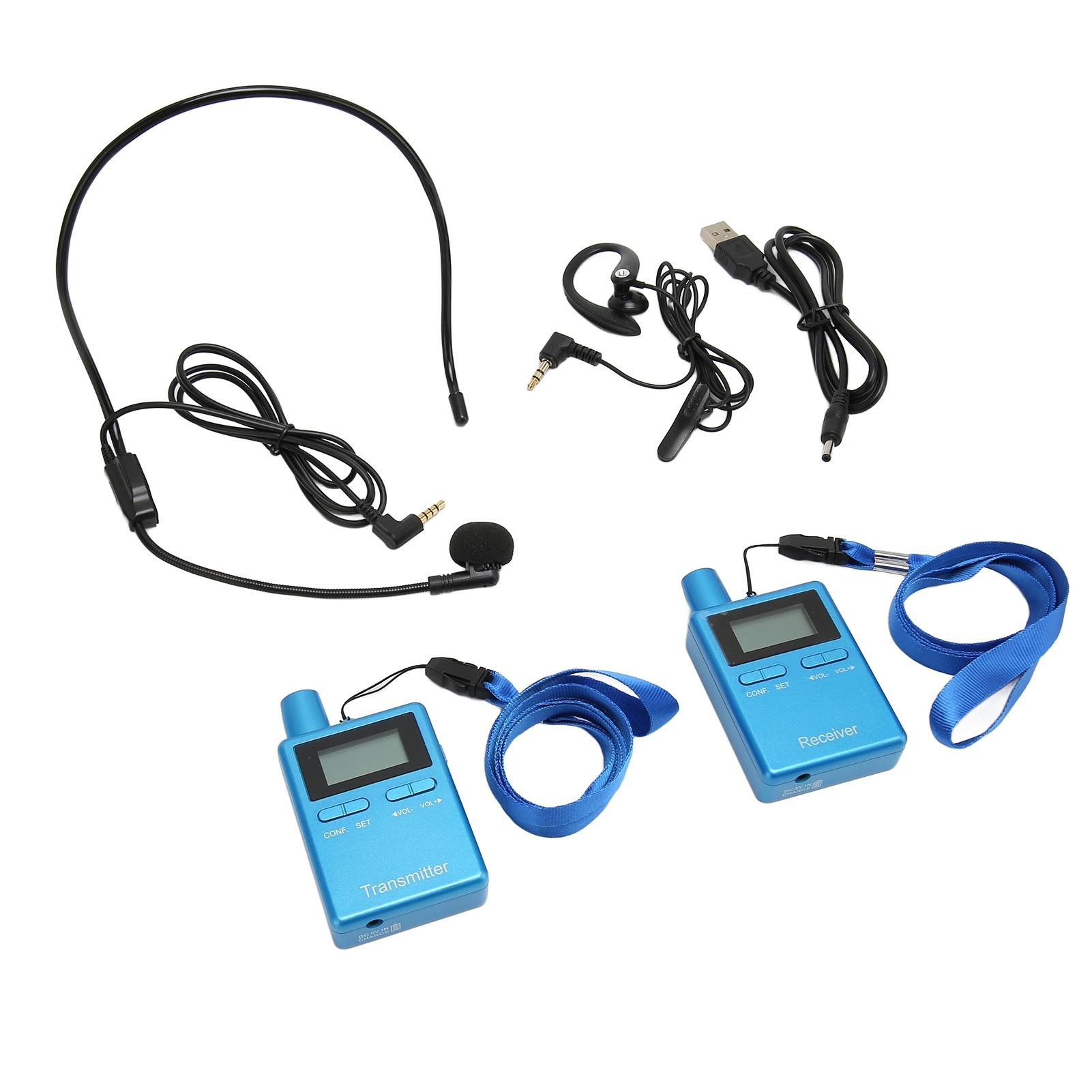 

Беспроводной церковный гид HiFi LCD беспроводное оборудование для интерпретации с наушниками для обучения